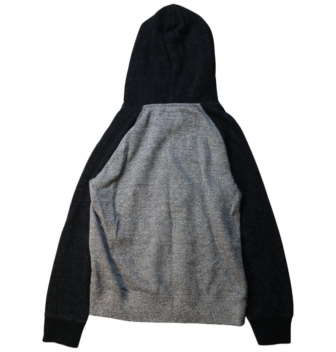 A Black Hooded Sweatshirts from Roots in size 9Y for boy. (Back View)