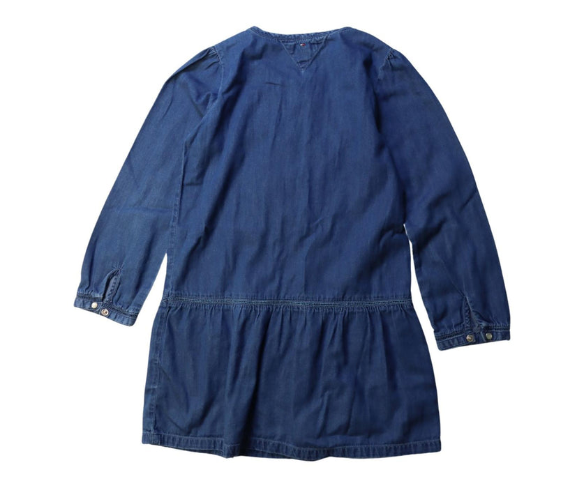 A Blue Long Sleeve Dresses from Tommy Hilfiger in size 7Y for girl. (Back View)