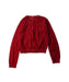 A Red Cardigans from Tommy Hilfiger in size 5T for girl. (Front View)