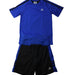 A Blue Shorts Sets from Adidas in size 7Y for boy. (Front View)