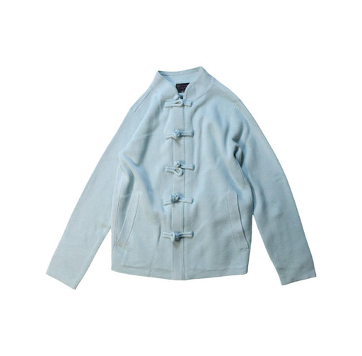 A Blue Cardigans from Shanghai Tang in size 2T for boy. (Front View)