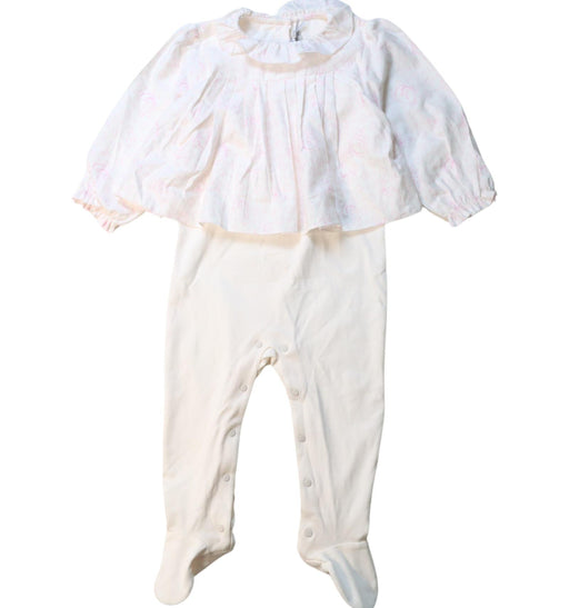 A Pink Onesies from Dior in size 12-18M for girl. (Front View)