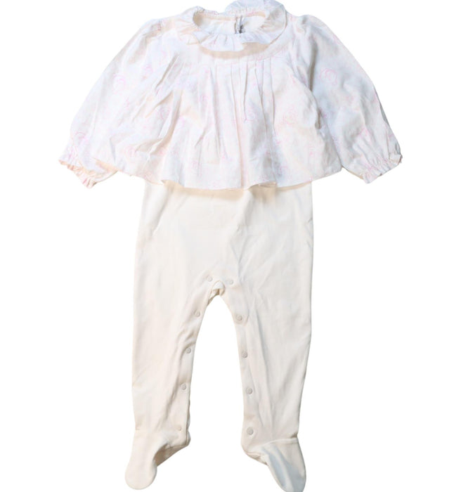 A Pink Onesies from Dior in size 12-18M for girl. (Front View)