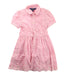 A Pink Short Sleeve Dresses from Polo Ralph Lauren in size 4T for girl. (Front View)