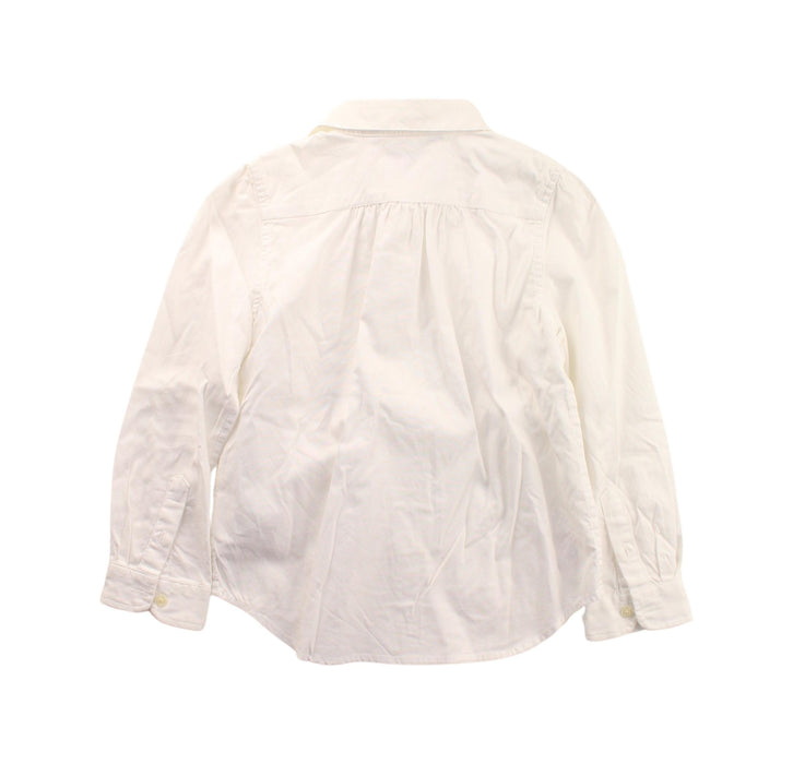 A White Long Sleeve Shirts from Polo Ralph Lauren in size 5T for girl. (Back View)