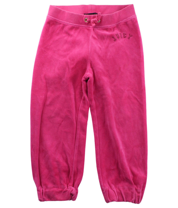 A Pink Pants Sets from Juicy Couture in size 4T for girl. (Back View)