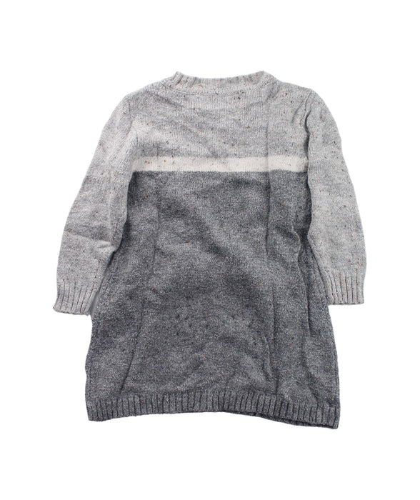 A Grey Sweater Dresses from Chickeeduck in size 18-24M for girl. (Back View)