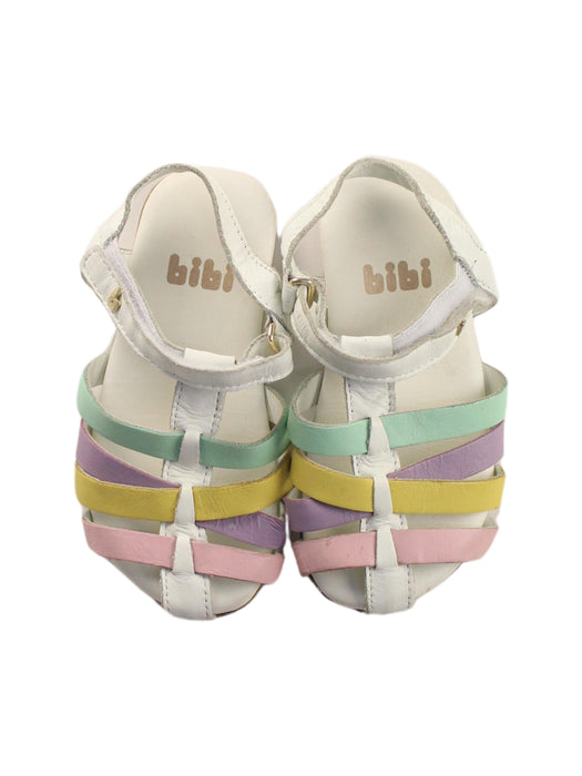 A White Sandals from Bibi in size 3T for girl. (Back View)