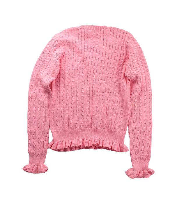 A Pink Knit Sweaters from Ralph Lauren in size 8Y for girl. (Back View)