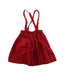 A Red Overall Dresses from Jacadi in size 4T for girl. (Back View)