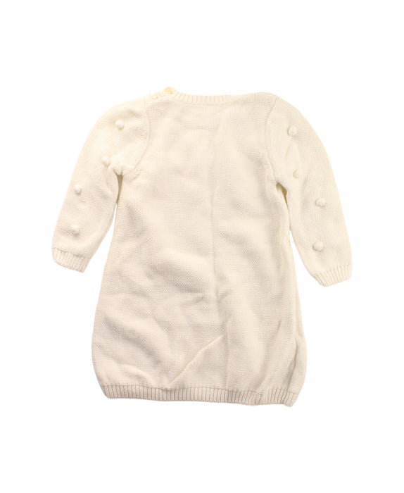 A White Sweater Dresses from Seed in size 18-24M for girl. (Back View)