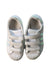 A White Sneakers from Adidas in size 6T for girl. (Back View)
