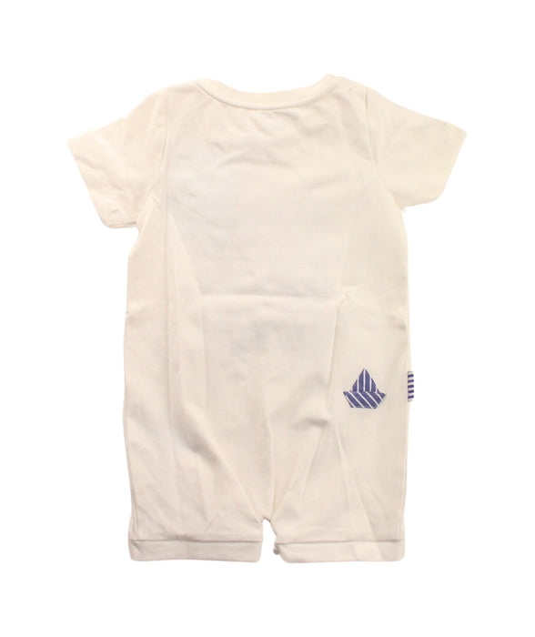 A White Short Sleeve Rompers from Nicholas & Bears in size 6-12M for boy. (Back View)