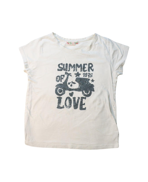 A White Short Sleeve T Shirts from Bonpoint in size 8Y for girl. (Front View)