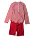 A Red Swim Sets from Kuling in size 6T for girl. (Back View)