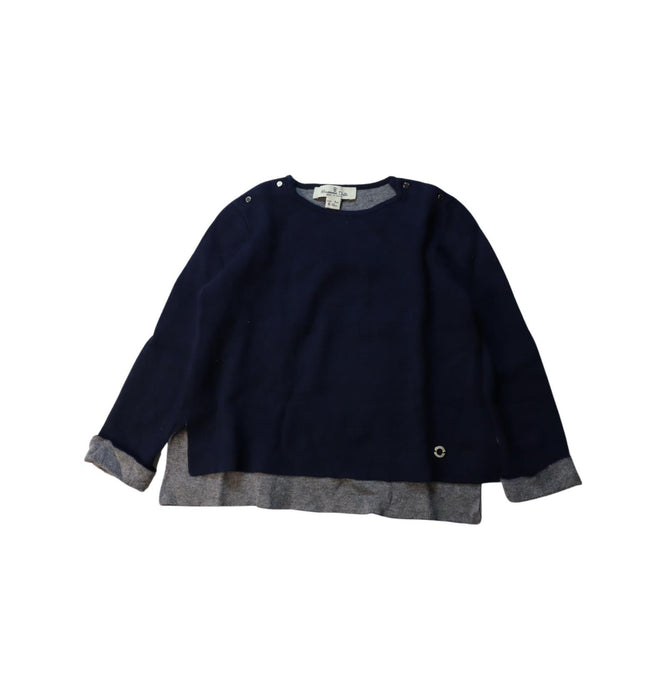 A Black Knit Sweaters from Massimo Dutti in size 4T for girl. (Front View)