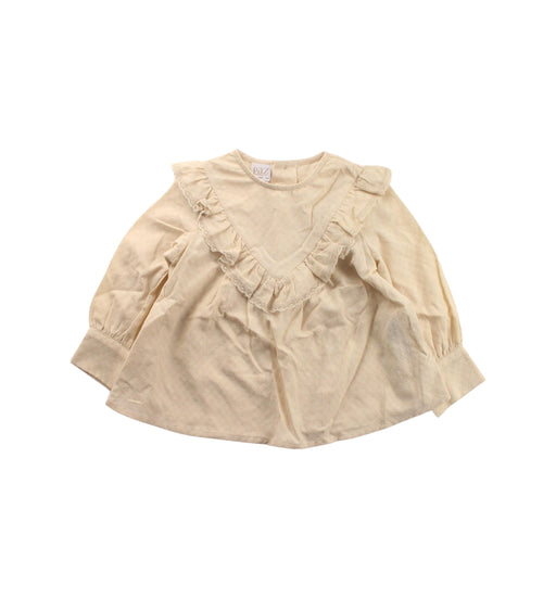 A Beige Long Sleeve Tops from Paz Rodriguez in size 3T for girl. (Front View)