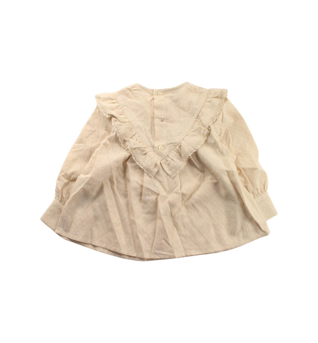 A Beige Long Sleeve Tops from Paz Rodriguez in size 3T for girl. (Back View)