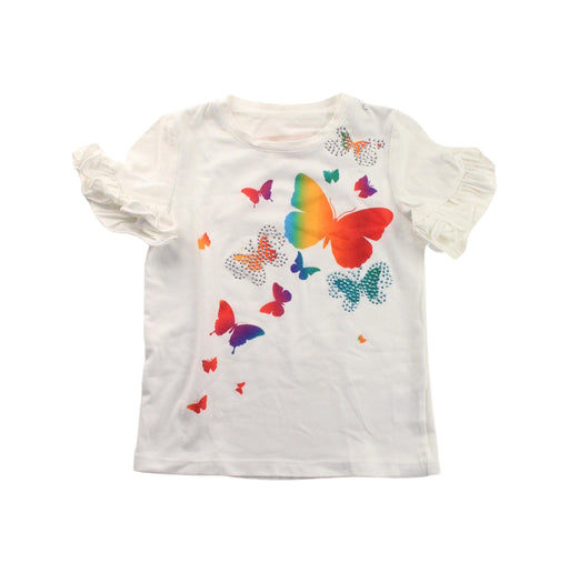 A White Short Sleeve Tops from Childrensalon in size 4T for girl. (Front View)