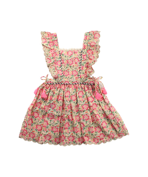 A Pink Sleeveless Dresses from Louise Misha in size 2T for girl. (Front View)
