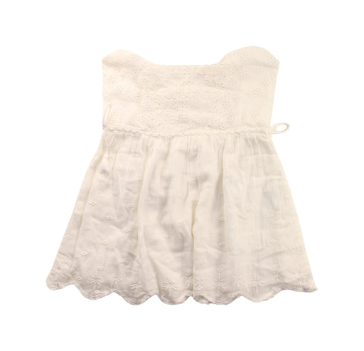 A White Sleeveless Dresses from Louise Misha in size 3T for girl. (Front View)