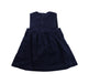 A Blue Sleeveless Dresses from Petit Bateau in size 3T for girl. (Back View)