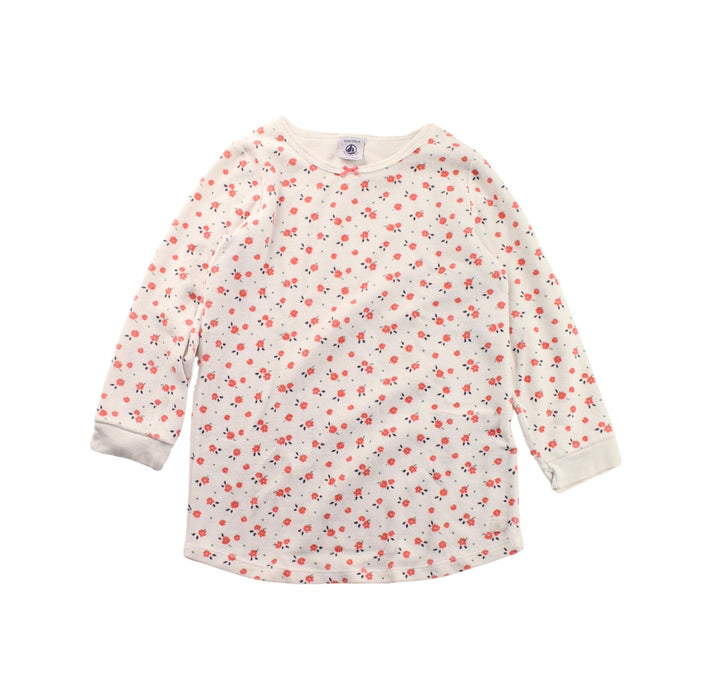 A White Sweater Dresses from Petit Bateau in size 4T for girl. (Front View)