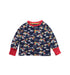 A Blue Pyjama Sets from Frugi in size 3T for boy. (Front View)