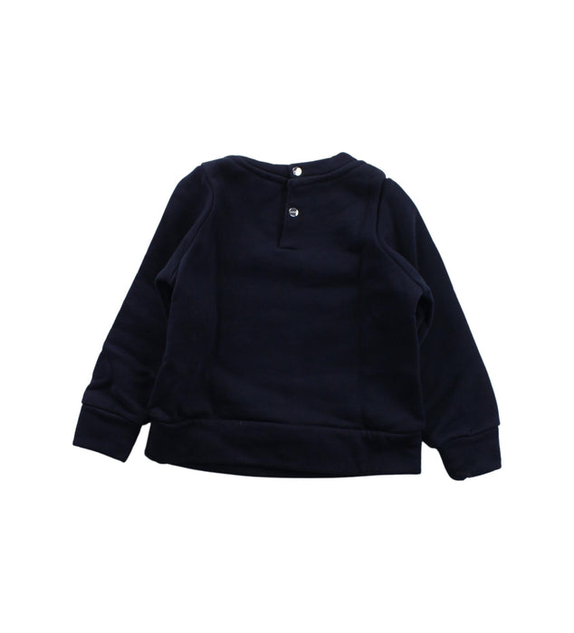 A Blue Crewneck Sweatshirts from Jacadi in size 3T for girl. (Back View)