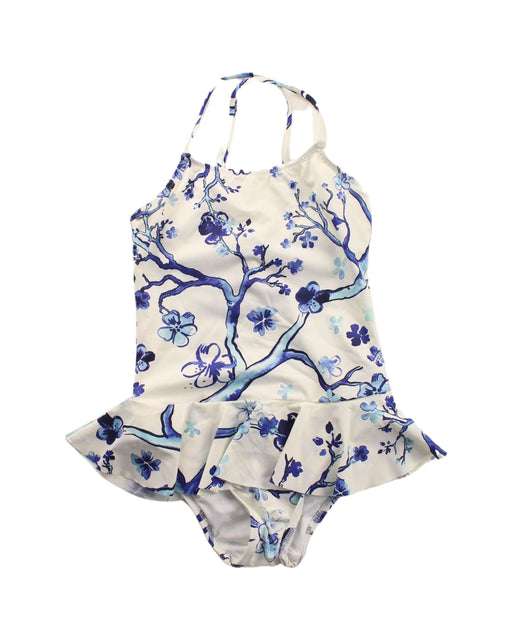 A White Swimsuits from Vilebrequin in size 4T for girl. (Front View)