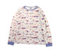 A White Pyjama Sets from Petit Bateau in size 12Y for boy. (Front View)