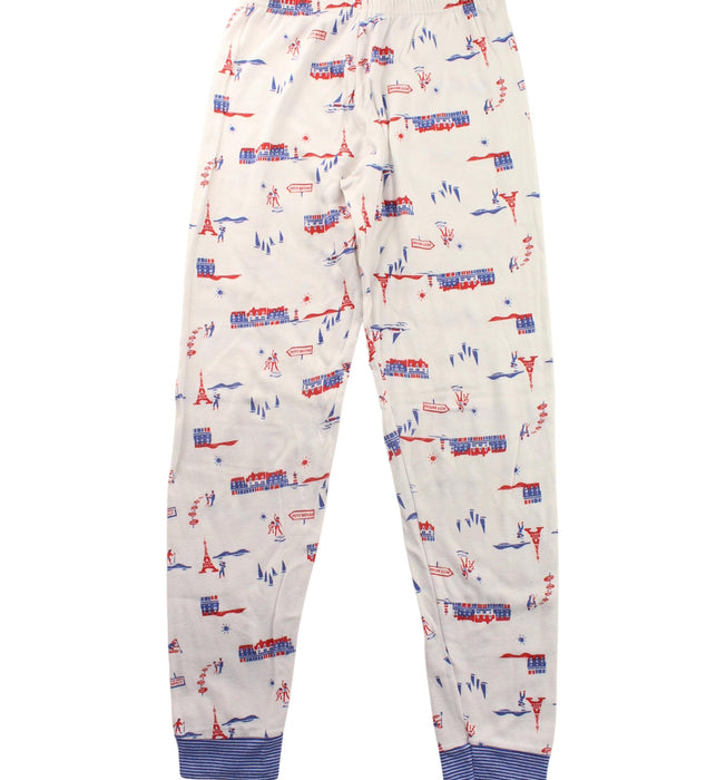 A White Pyjama Sets from Petit Bateau in size 10Y for boy. (Back View)