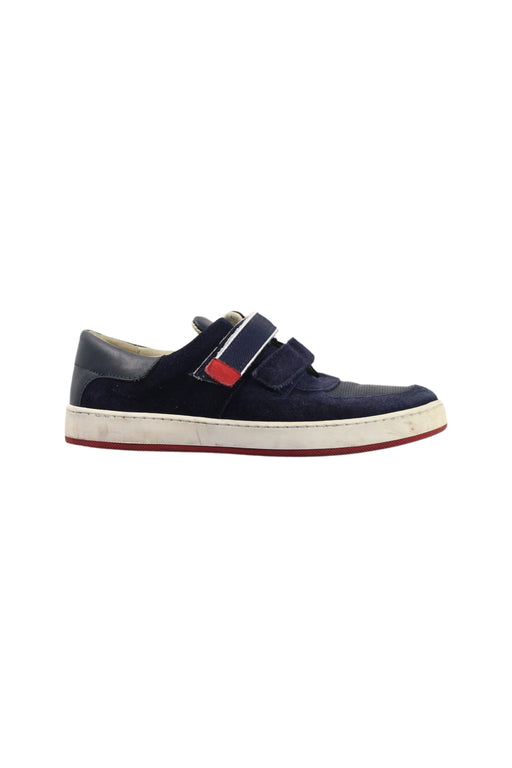 A Blue Sneakers from Jacadi in size 10Y for boy. (Front View)
