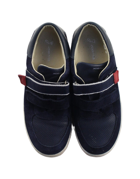 A Blue Sneakers from Jacadi in size 10Y for boy. (Back View)