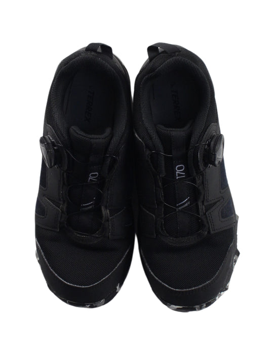 A Black Sneakers from Adidas in size 10Y for boy. (Back View)