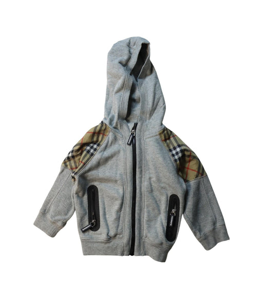 A Multicolour Hooded Sweatshirts from Burberry in size 12-18M for boy. (Front View)