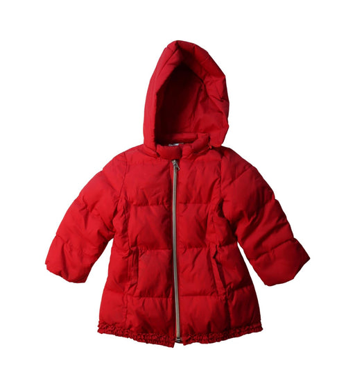 A Red Puffer/Quilted Coats & Outerwear from Kingkow in size 12-18M for girl. (Front View)