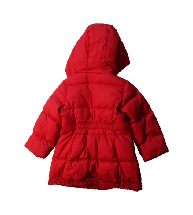 A Red Puffer/Quilted Coats & Outerwear from Kingkow in size 12-18M for girl. (Back View)