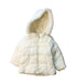 A White Puffer/Quilted Jackets from Nicholas & Bears in size 2T for girl. (Front View)