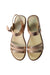 A Gold Sandals from Andanines in size 7Y for girl. (Back View)