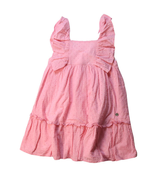 A Pink Sleeveless Dresses from Paz Rodriguez in size 5T for girl. (Front View)