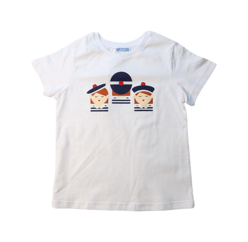 A Multicolour Short Sleeve T Shirts from Jacadi in size 6T for girl. (Front View)