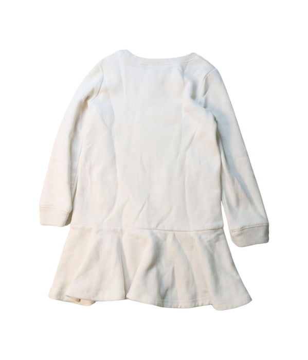 A White Long Sleeve Dresses from Polo Ralph Lauren in size 4T for girl. (Back View)