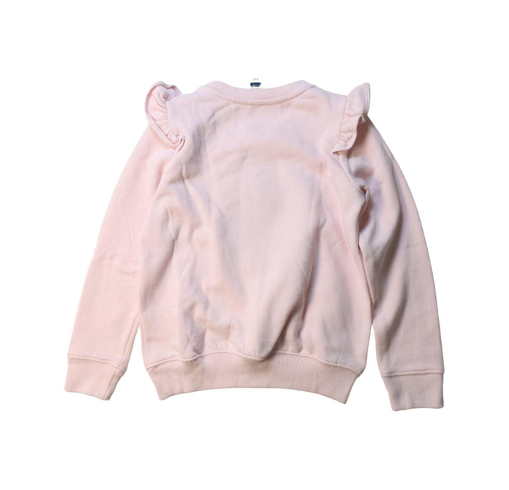 A Pink Crewneck Sweatshirts from Polo Ralph Lauren in size 6T for girl. (Back View)