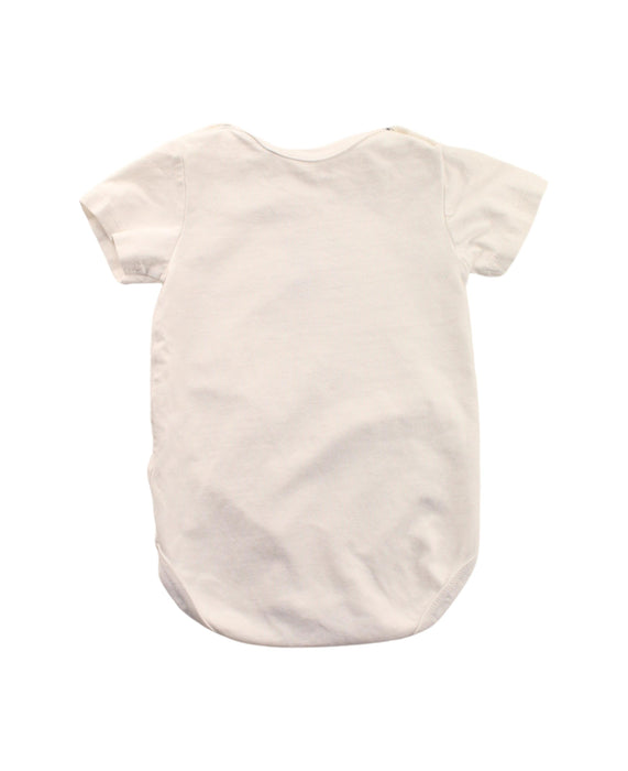 A White Short Sleeve Bodysuits from Kanz in size 3-6M for neutral. (Back View)
