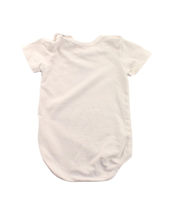 A White Short Sleeve Bodysuits from Kanz in size 0-3M for neutral. (Back View)