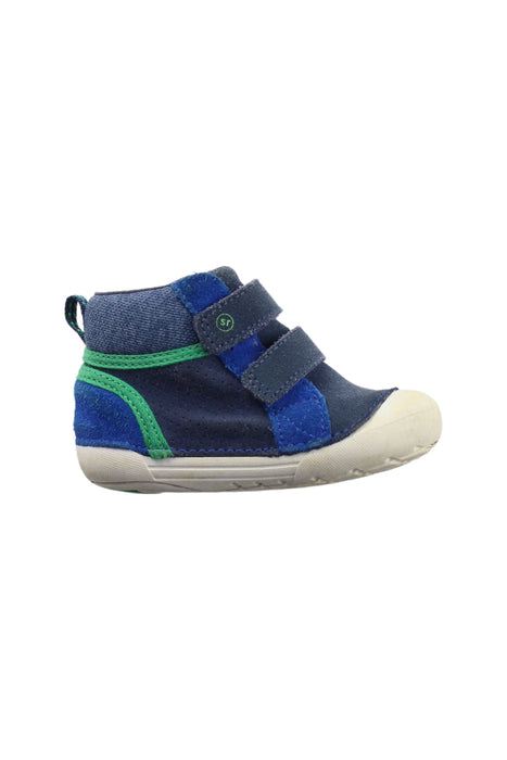 A Blue Sneakers from Stride Rite in size 12-18M for boy. (Front View)