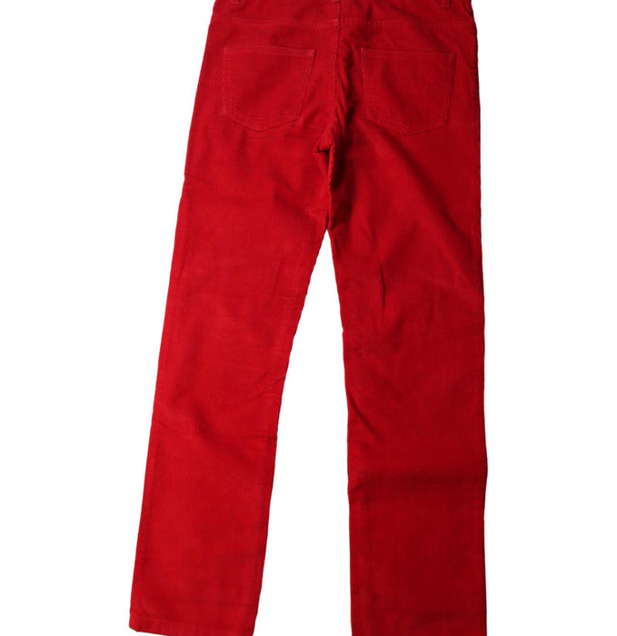 A Red Casual Pants from Petit Bateau in size 10Y for girl. (Back View)