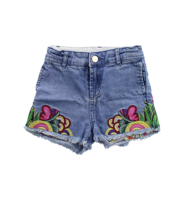 A Blue Shorts from Stella McCartney in size 2T for girl. (Front View)