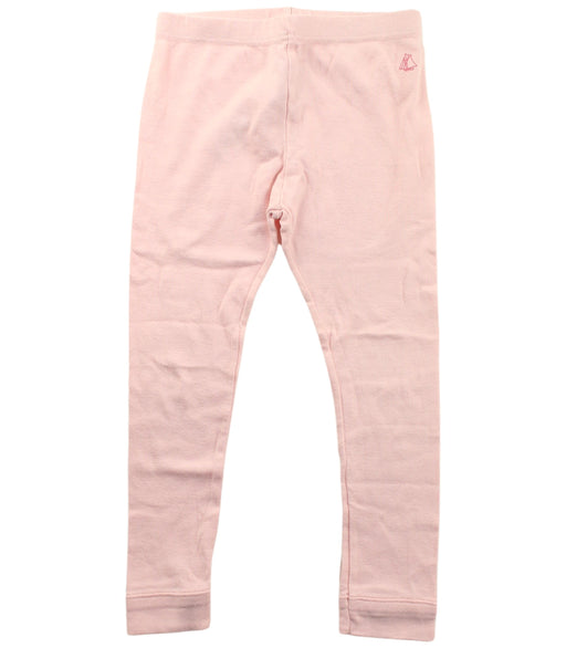 A Pink Leggings from Petit Bateau in size 3T for girl. (Front View)